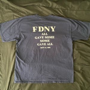 9/11 FDNY Tribute t shirt Size XL